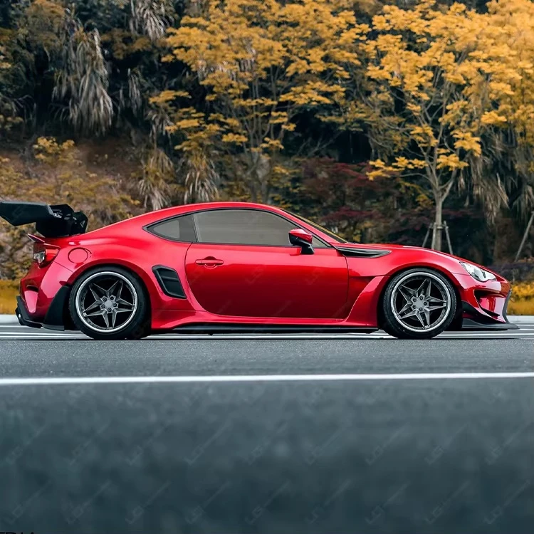 High Quality Full Set Body Kits for BRZ Upgrade R Style Wide Body Kit with Front Rear Bumper Side Skirt Spoiler Hood