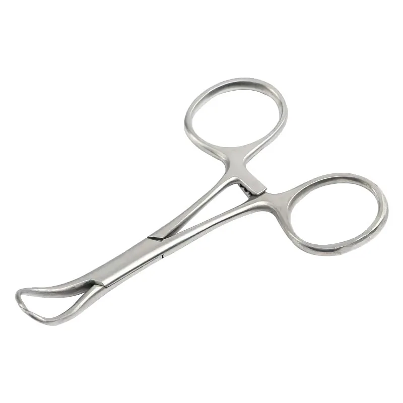 Toalha de aço inoxidável Forceps, Ferramentas de pálpebra dupla, Toalha Grasping Cloth, Instrumentos cirúrgicos, 9 cm, 10 cm, 11cm