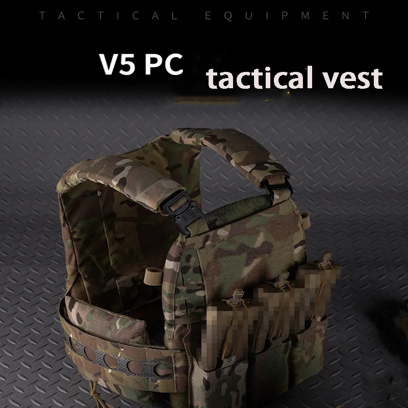 NEW Outdoor Tactical Vest Ferro Plate Carrier V5PC Hunting Vest Body Armor Portable MOLLE Systems Triple Magazine Pouch