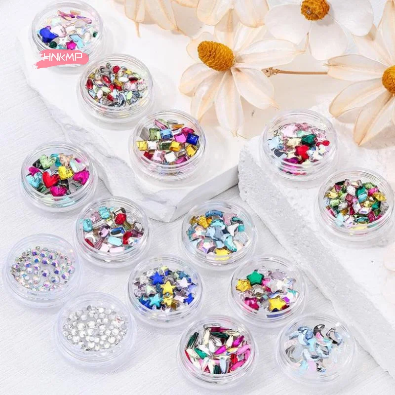 1 Set Dental Tooth Gems Crystal Glass Diamo-nd Butterfly Shaped DIY Jewelry Decorations Various Shapes Color Ornament for Teeth