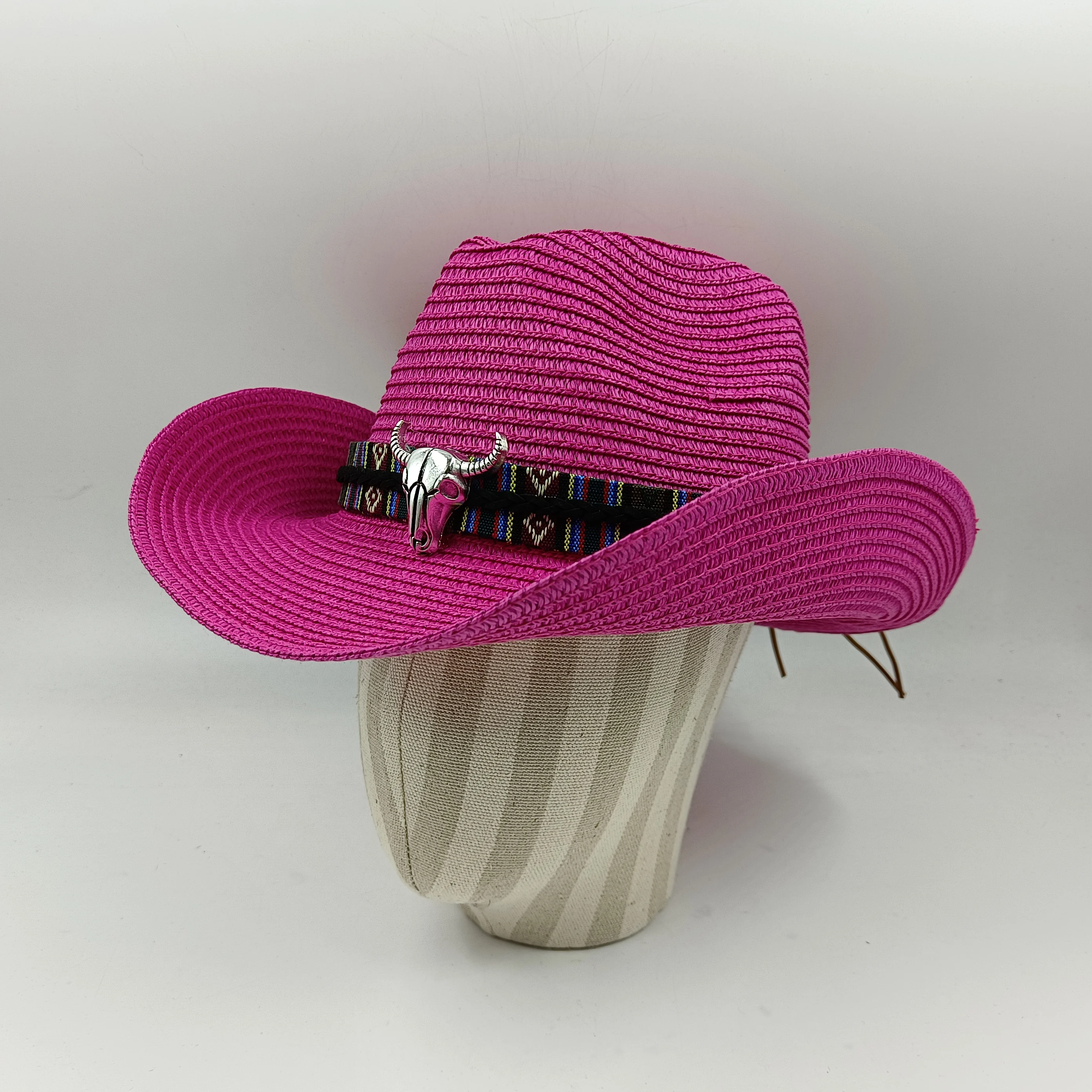 straw  cowboy hat hollow design man and women can wear outdoor beach vacation sun hat INS Hot Style cowboy hat