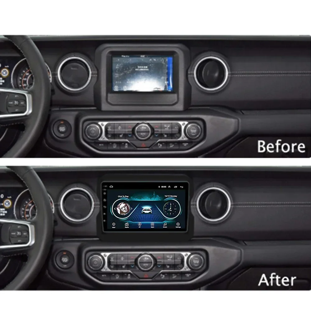 Car Radio Android for Jeep Wrangler 2018 2019 Multimedia Carplay Wireless Player Car Stereo Autoradio Head Unit Navigation GPS