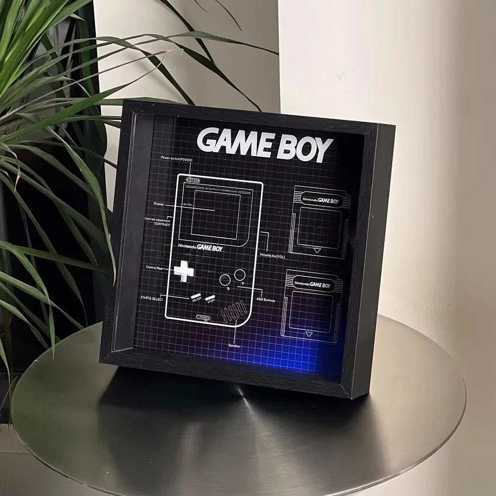 New Dustproof Display Photo Frame For Lego 72046 Gameboy Display Case Building Block Model Storage Box(lego Set Not Included)