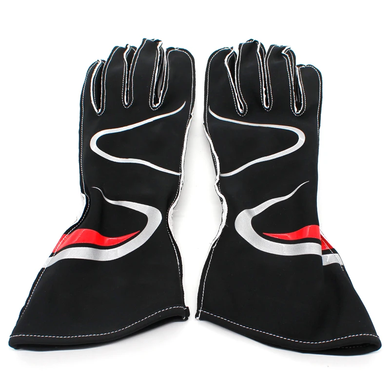 DEFT  New Auto Car Racing Gloves Breathable Motocycle Karting Racing Gloves Silicone Non-slip Men Go Kart Race Gloves whit logo