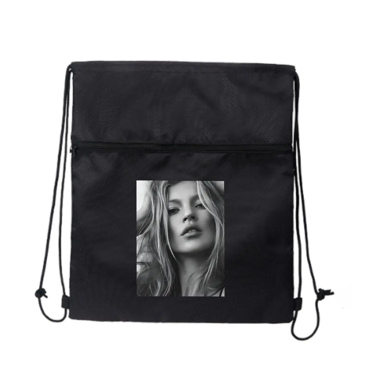 

Woman Face Hides Beauty Secret Многоцелевая сумка на молнии на шнурке от работы для игр