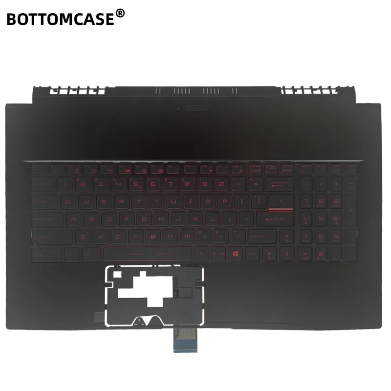 

BOTTOMCASE® New For MSI GF75 MS-17F1 17F2 17F3 17F4 17F5 Laptop Upper Case Palmrest Cover With Backlight Keyboard