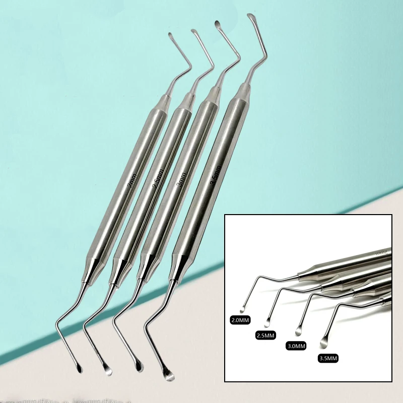

Dental Gracey Curette 1pcs Stainless Steel Periodontal Bone Curette Perio Dental Scaler High Quality