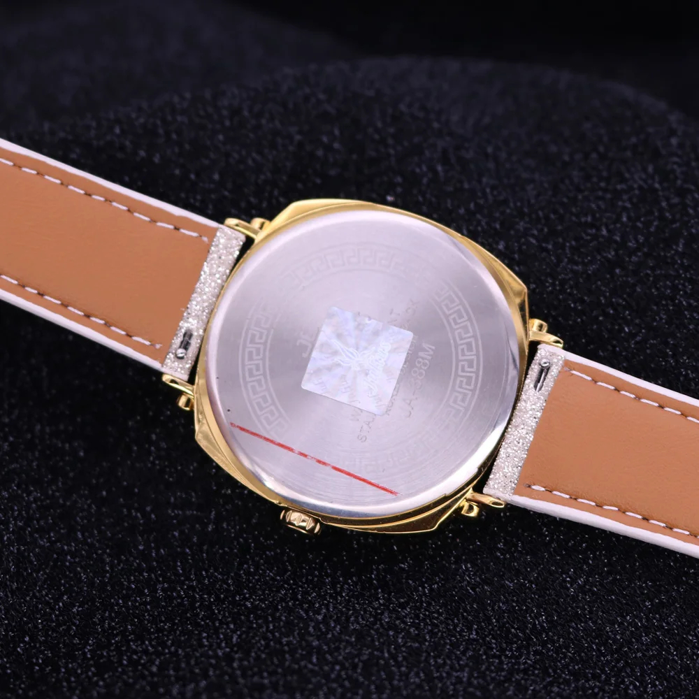 Julius Men‘s Women's Watch Japan Quartz Hours Top Fashion Dress Bling Glitters Bracelet Leather School Girl Birthday Gift Box