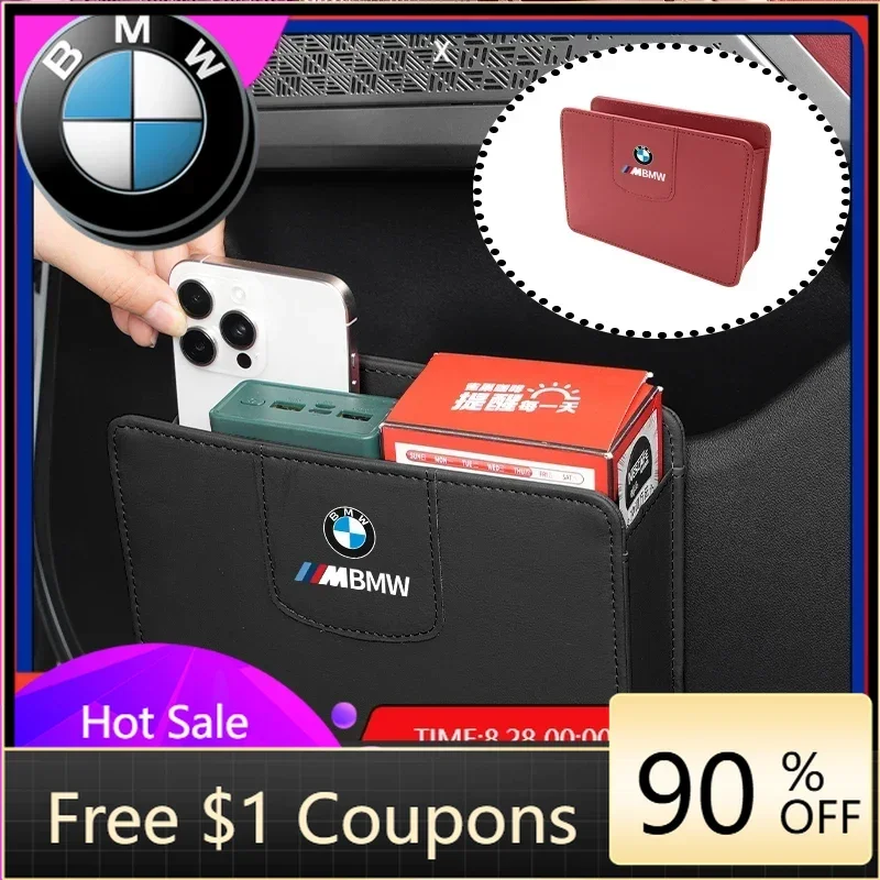 

Аксессуары для автомобиля: Новая наклейка-органайзер на боковую дверь BMW из искусственной кожи с несколькими карманами для телефона, для BMW X1, X3, X5, X6, X7, E39