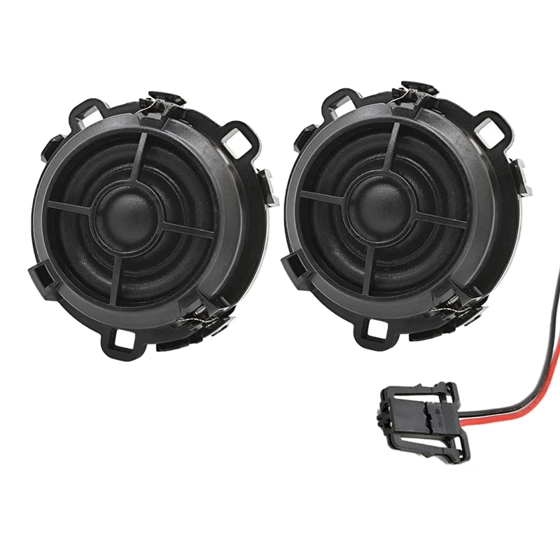 2 PCS Car Speaker Tweeter+Speaker Cable 100W 4Ohm 2K-22Khz Black For Volkswagen Sagitar Golf Golf Sportsvan DIY Speaker