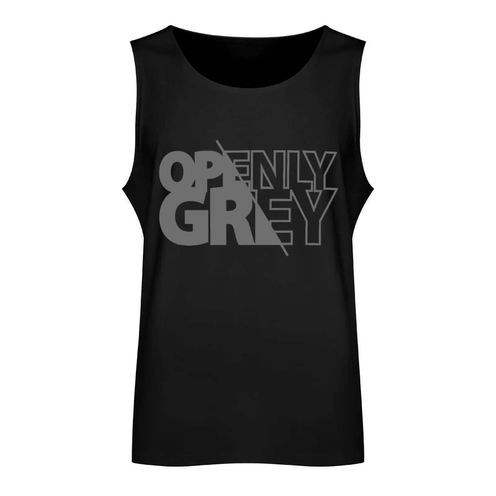 openly gray Tank Top Sleeveless men Male vest vest for men t-shirts man