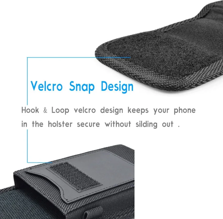 Phone Pouch for Xiaomi POCO X4 NFC 10TPro Case Belt Clip Holster Oxford cloth Card Pouch for Redmi Note 9S Pouch Cover Belt Clip