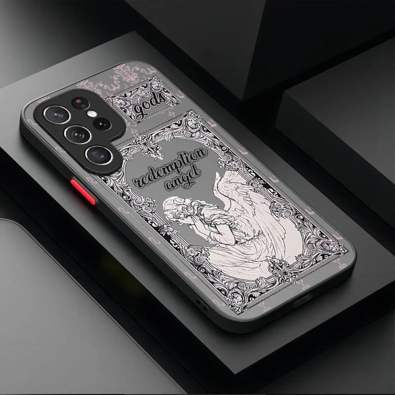 فاسق الأسود الملاك شيطان كول قضية الهاتف لسامسونج غالاكسي S25 S23 S24 الترا S22 S21 زائد FE A56 A36 A26 A16 A06 A15 5G غطاء #4