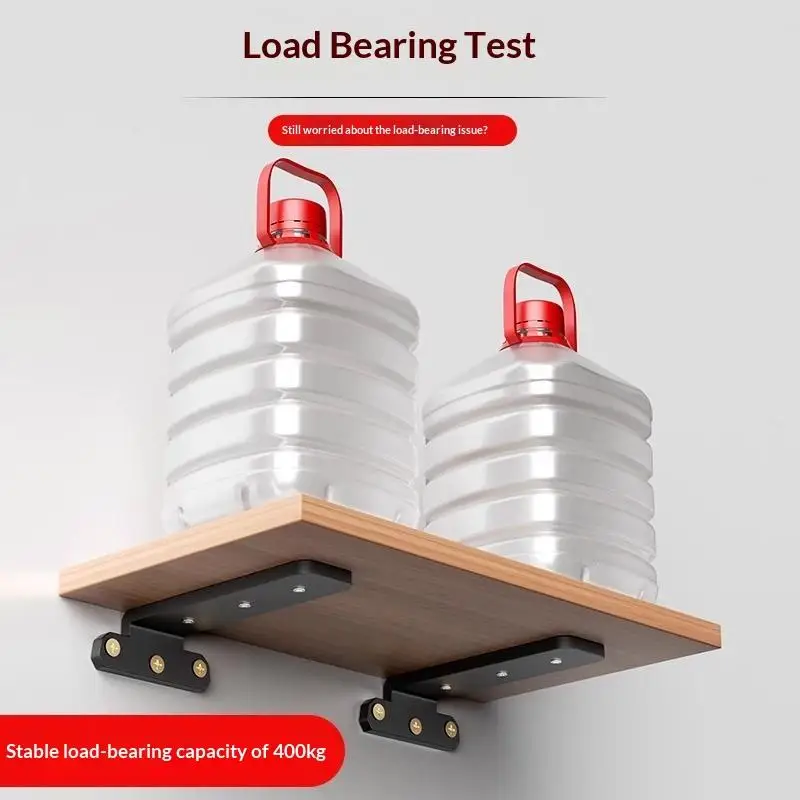 Heavy Duty L-Shaped Partition Support Brackets Wall Mount Fixed Rack Screw Industrial Metal Shelf Brackets for Office And Home