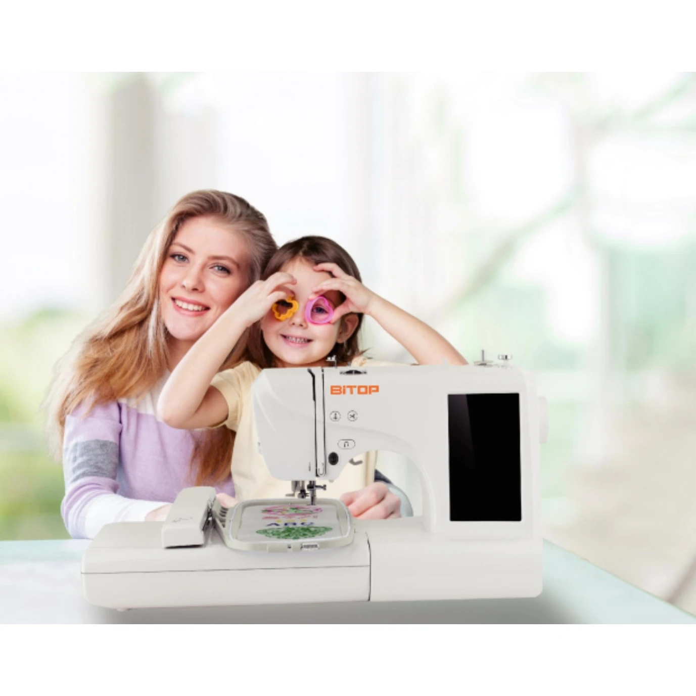 

High Quality ES6 Home Small Embroidery Machine Computerized with Area 200*280mm