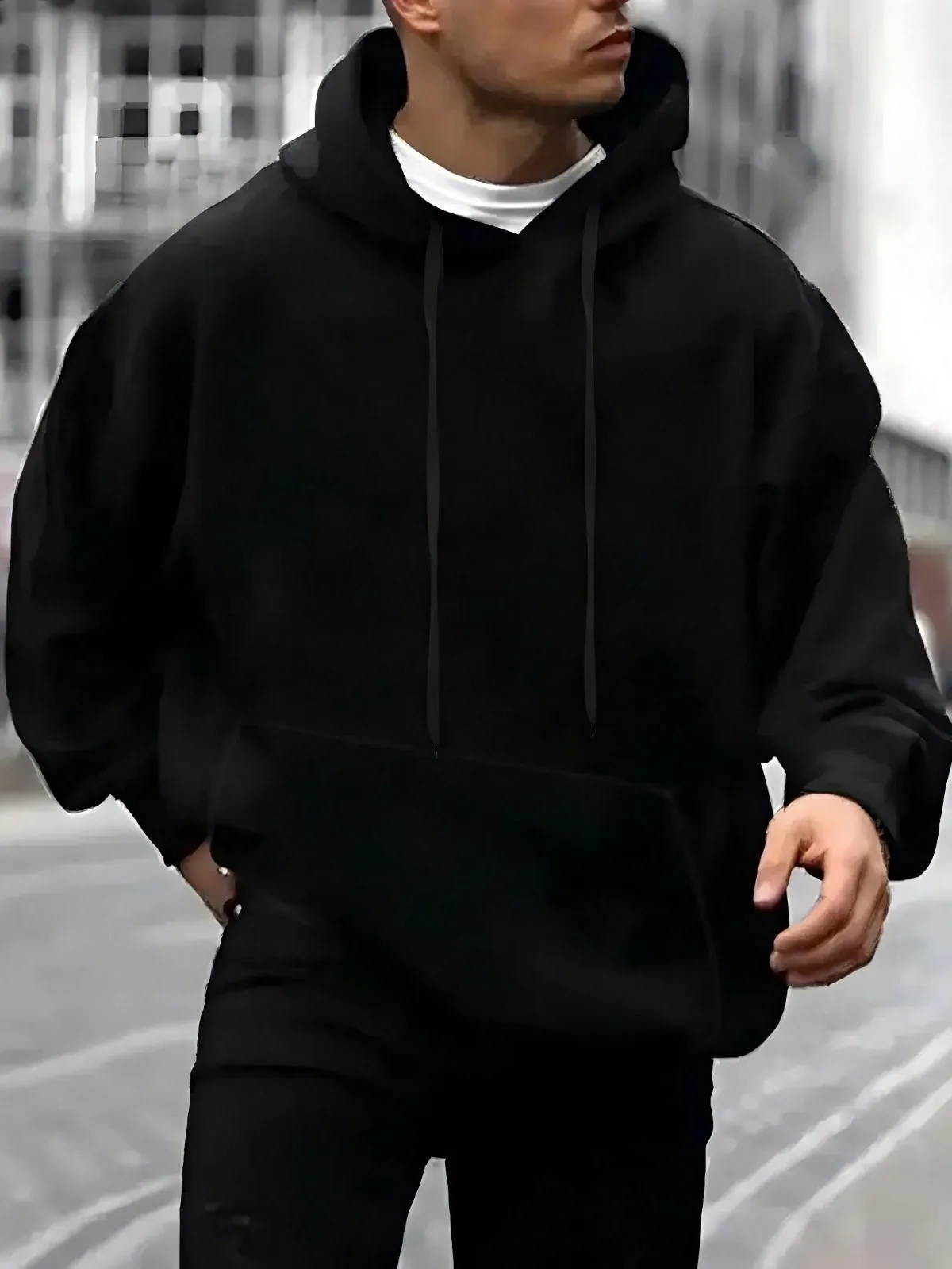 الرجال عارضة أزياء الاتجاه الهيكل العظمي اليقطين سماعات الفن طباعة نمط مقنعين البلوز فضفاض الشارع سميكة و أفخم السترة