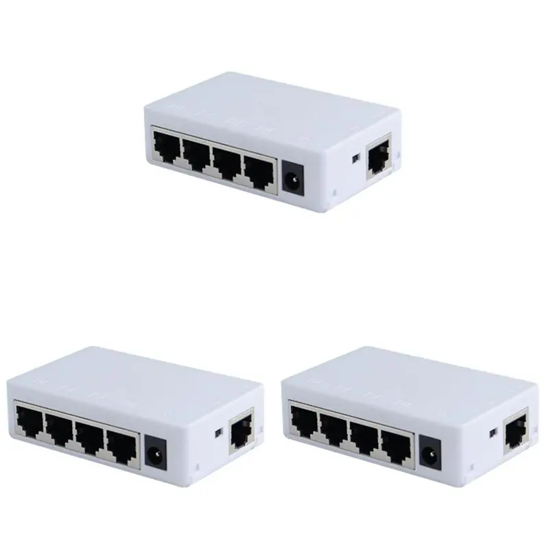 ソリッド3x-4ポートpoeエクステンダー-100mbps-1入力4出力-250メートル-ネットワークスイッチリピーター-ieee8023af-at-poeスイッチ-nvr-ipカメラ対応