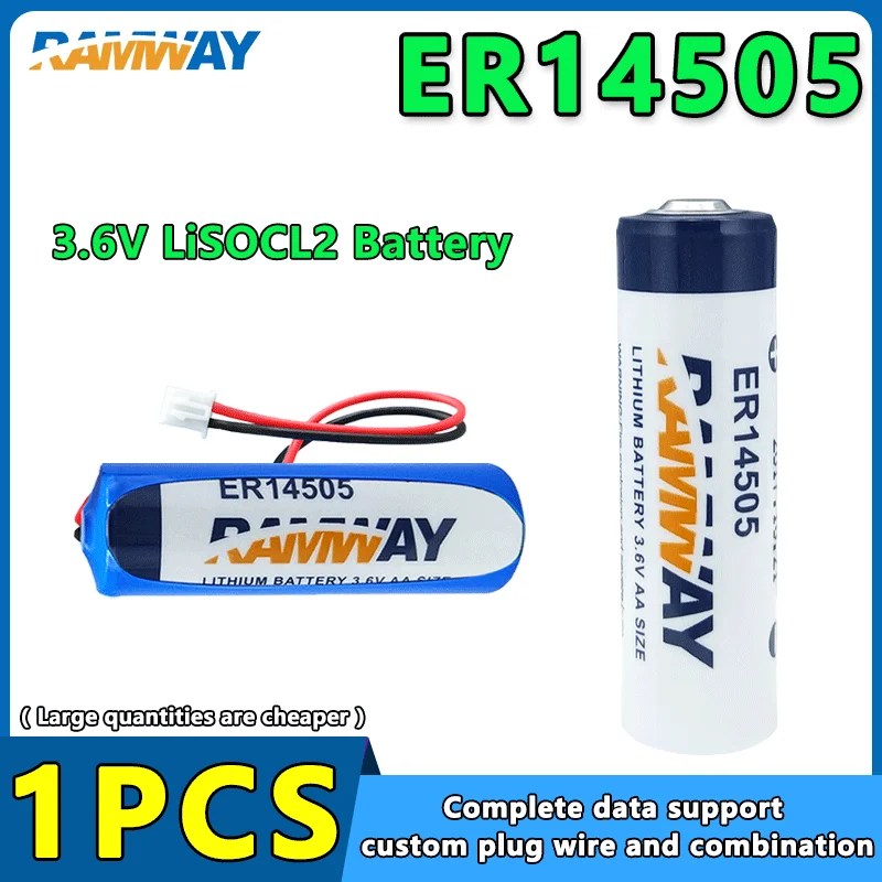 

RAMWAY ER14505 3.6V Primary Lithium Battery For Absolute Value Encoder Patrol Stick Smoke Detector