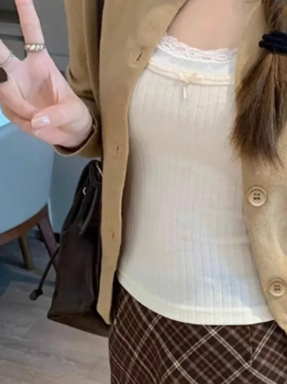 Ay Cardigan Aberto de Malha Feminino Outono 2025 Novo High-End Longo Sve Soft Outerwear Suéter Or Top Abotoado Poliéster F...