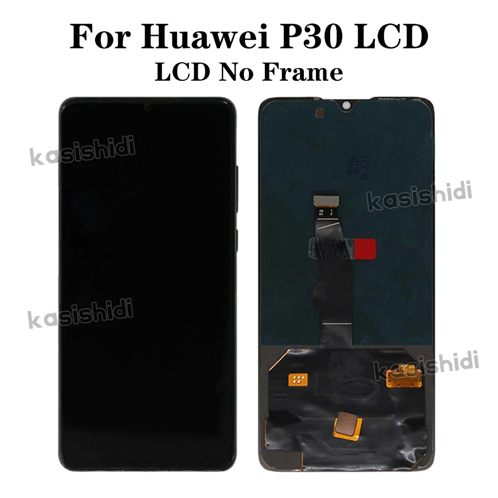 Super Amoled For Huawei P30 LCD Display Touch Screen ELE-L04 ELE-L29 ELE-L09 LCD Digitizer Assembly For P30 Screen With Frame