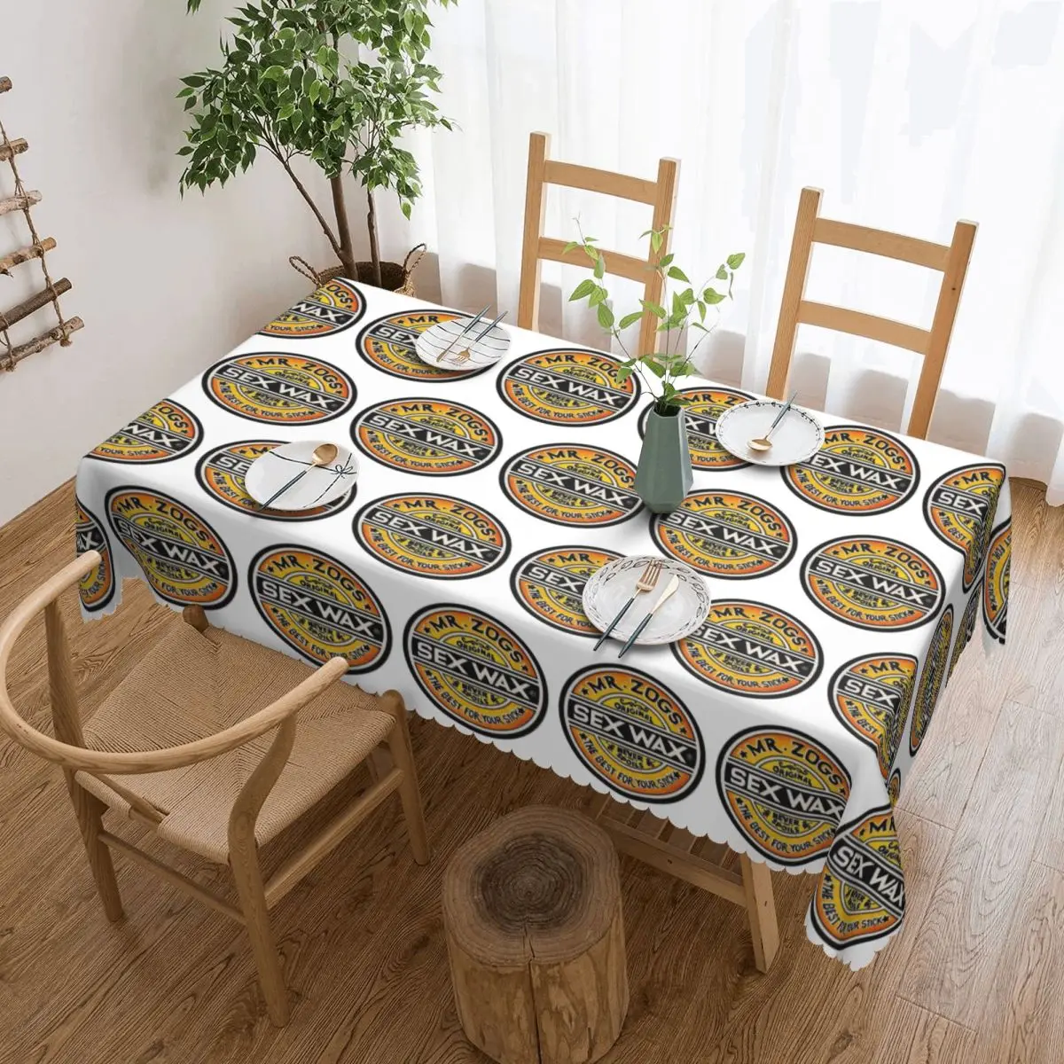 Mr Zogs Sex Wax Tablecloth Restaurant Kitchen Rectangular Tablecloth Festival Party Tablecloth Outdoor Dining Table Cover