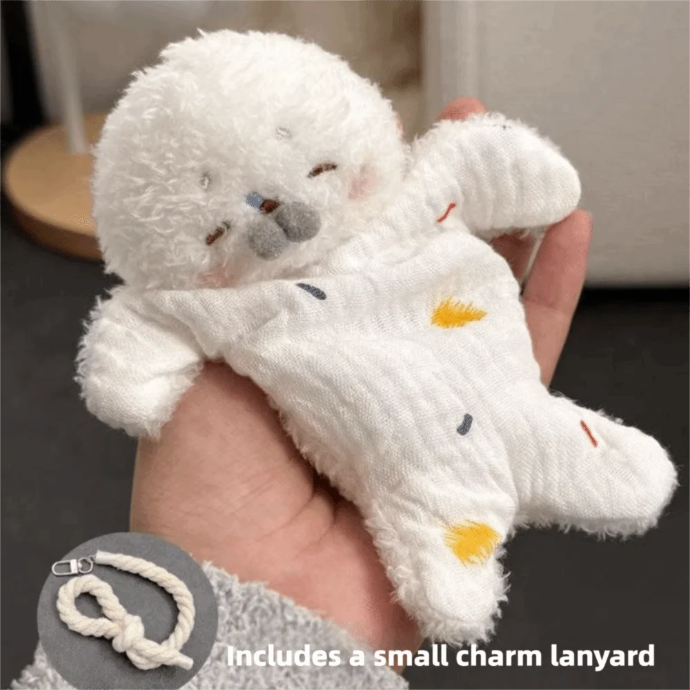 Soothe Cute Seal Hanging Rope Dolls Funny Sensory Hanging Rope Bean Bag Squeeze Dolls Gift