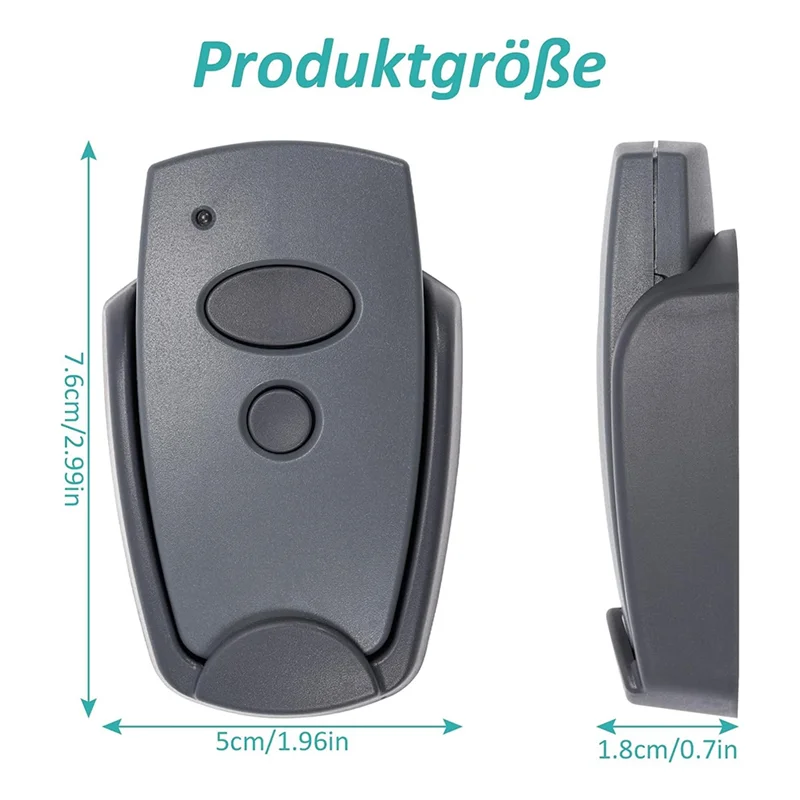 A42Z-Pembuka Pintu Garasi, Pak 2 Remote Control Pintu Garasi 868Mhz untuk Remote Control Marantec Digital 302,304