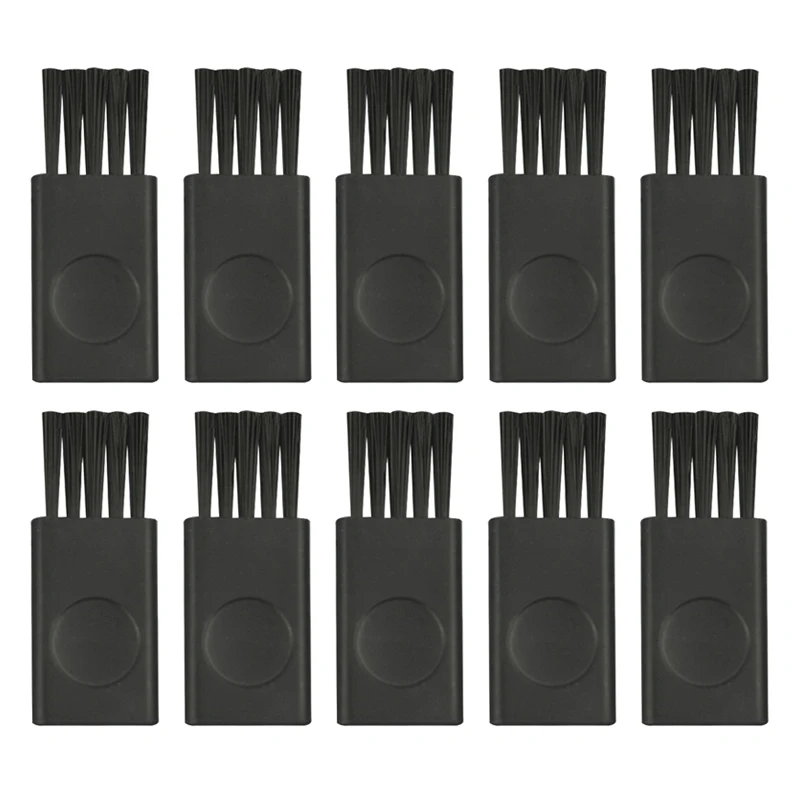 10Pc 4.3cm Black Small Brush Razor Cleaning Brush Keyboard Dust Nylon Plastic Brush Computer Keyboard Dust Removal Clearing Tool