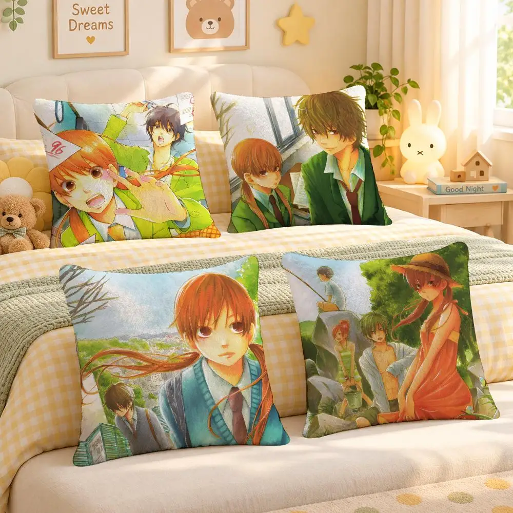 Anime My Little Monster Shojo Cushion Cover Personalized Soft Plush Pillow Living Room Home Sofa Bedroom Office Car Cushion