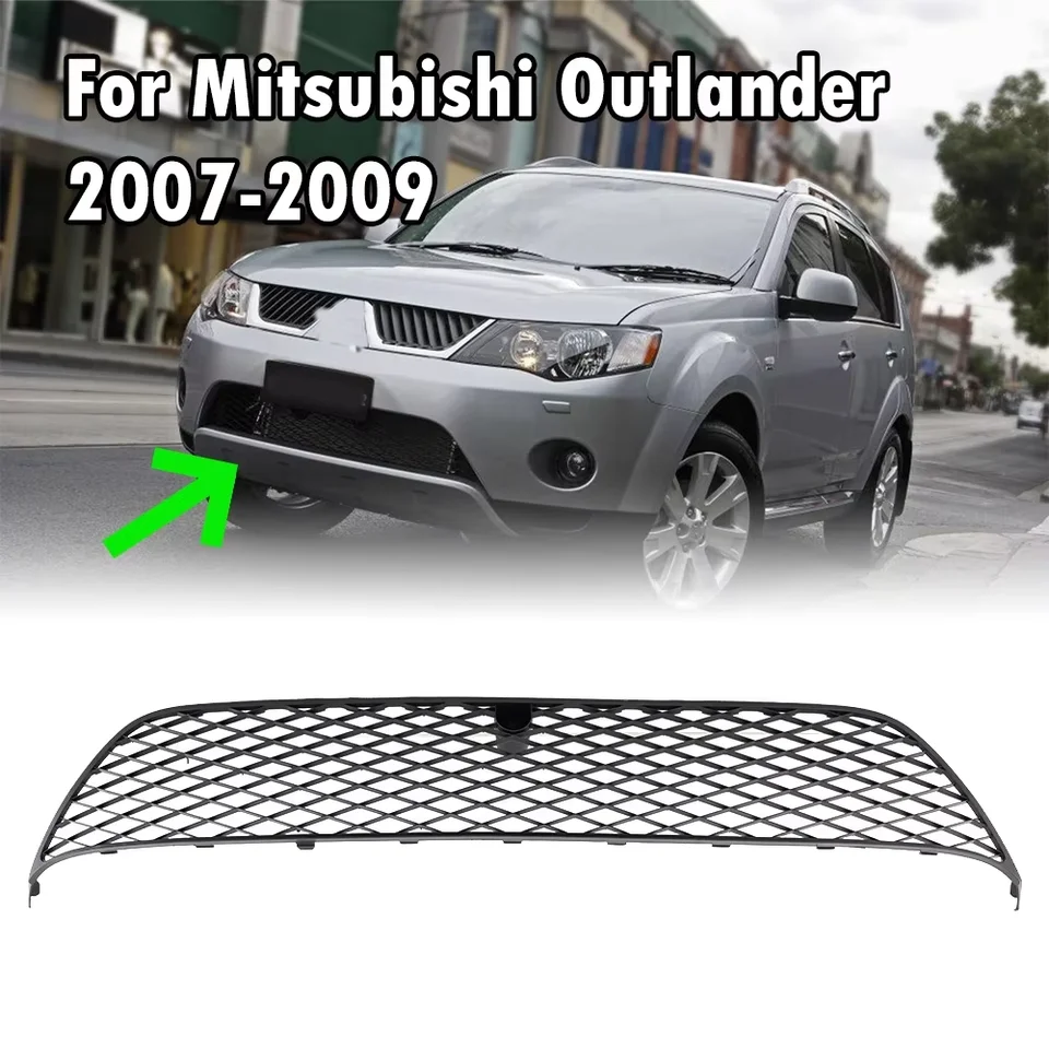 フロントバンパーグリル三菱アウトランダー 2007-2023 ABS クローム