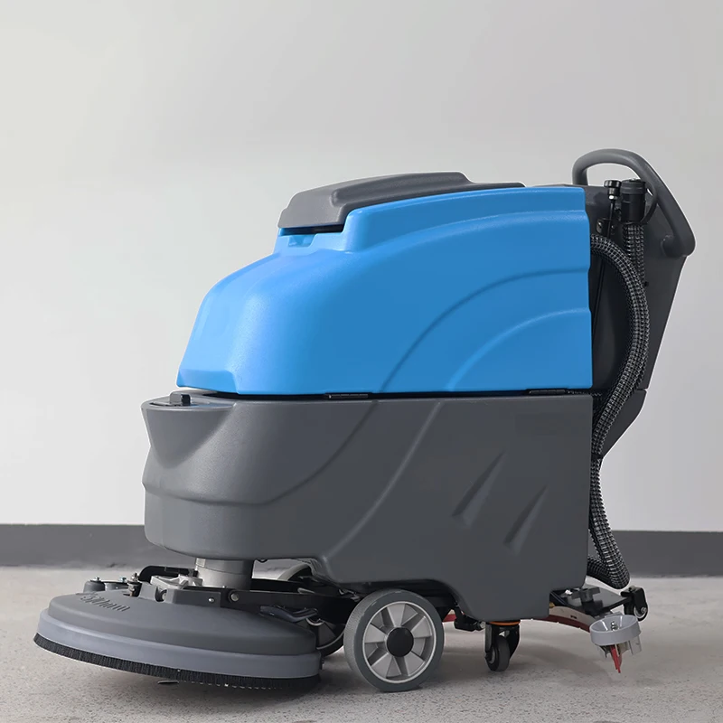 100Ah Lead Acid Battery 20 Inch Commercial Walk Behind Floor Scrubber with 19gal Hopper 1050W Power 1 Year Warranty