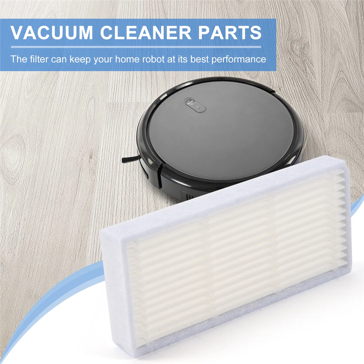 

ABNH 5Pcs Robot Vacuum Cleaner HEPA Filter for VCR03 Robot Vacuum Cleaner Brush Parts Accessories