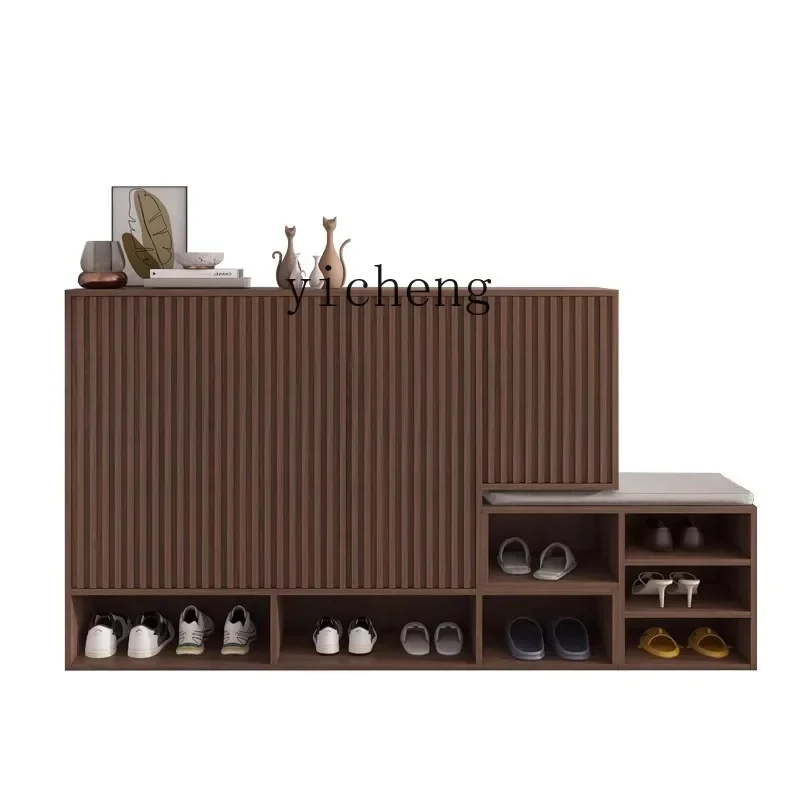 DSA  solid wood retro shoe cabinet household door corridor small apartment locker floor combination corner
