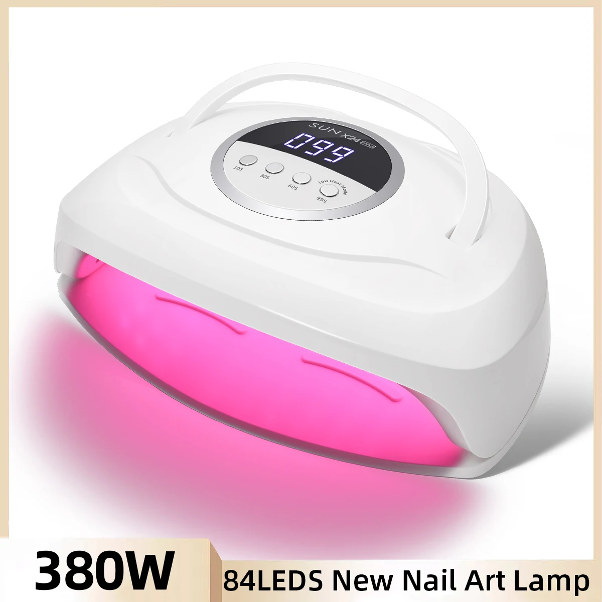 

84LEDS Professional UV LED Nail Drying Lamp For Nails 380W Gel Polish Drying Lamp With Auto Sensor 4Timer Setting Nail Equipment