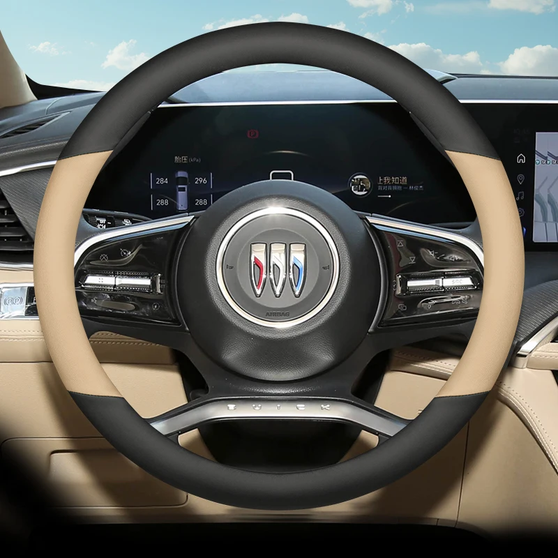 

Leather Car Steering Wheel Cover for Buick Regal Encore Lacrosse Enclave 2012 2014 2015 2016 2017 2018 2019 2020 Accessories