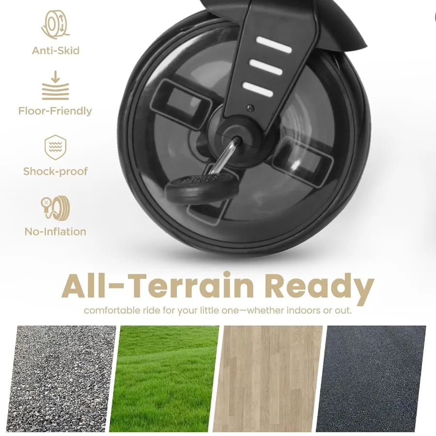 Toddler Bike Stroller for Baby 10 Months to 6 Years Old 8-in-1 Foldable Stroller Bike for Toddlers 3-5 Boys and Girls Gifts Tri