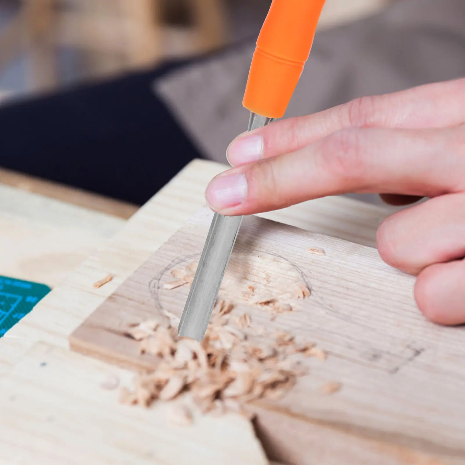 

4Pcs Wood Carving Hand Chisel Set Steel Blades Sharp for Woodworkers Artists Ergonomic Wooden Handles Comfortable Grip Carving