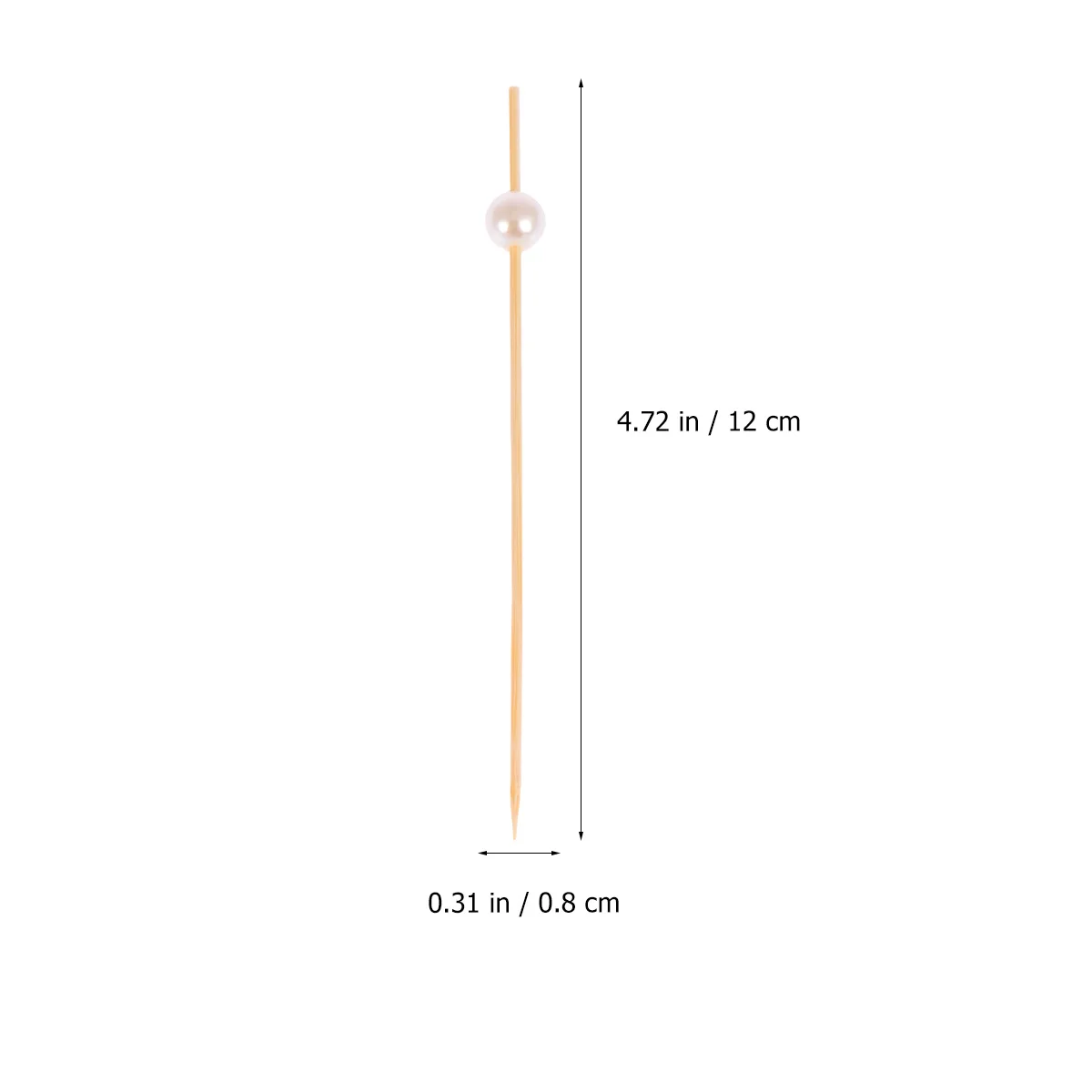 

300 Pcs Drinks Skewers Fancy Toothpicks for Appetizers Pearl Party Cocktail Stick Sticks