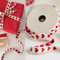 10yards/Lot 15MM Heart Bakers Twine String Cotton Cords Rope For Home Decor Handmade Gift Packing Craft Valentine'S Day Gift