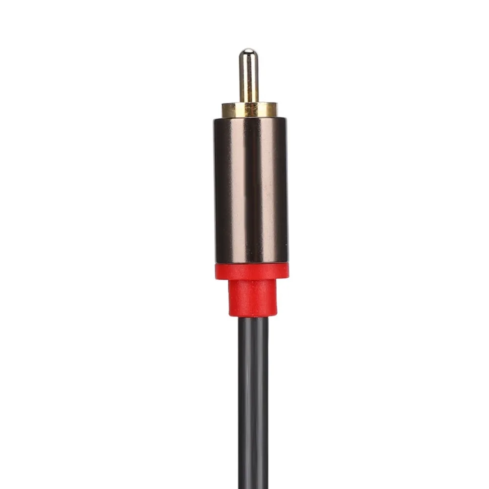 Aluminum Alloy Casing for RCA Audio Cable Gold Plated Plug Tinned Copper Wire Stereo Speaker Cable Amplifier Cable
