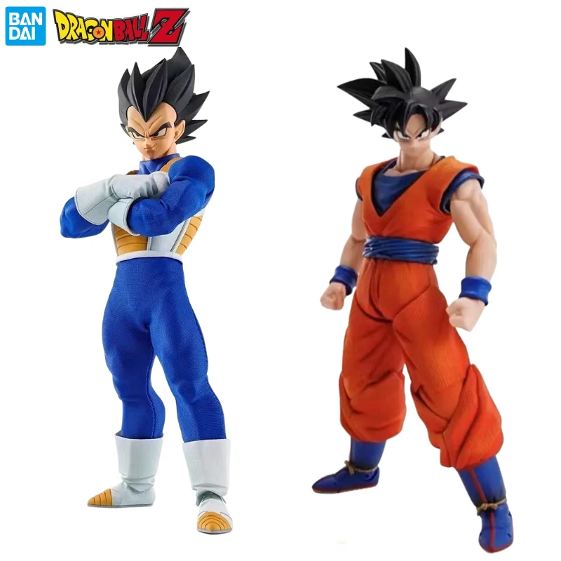 In Stock Original Bandai Imagination Works Vegeta Son Goku Dragon Ball Z Anime Action Action Figure Toy Collection Gift