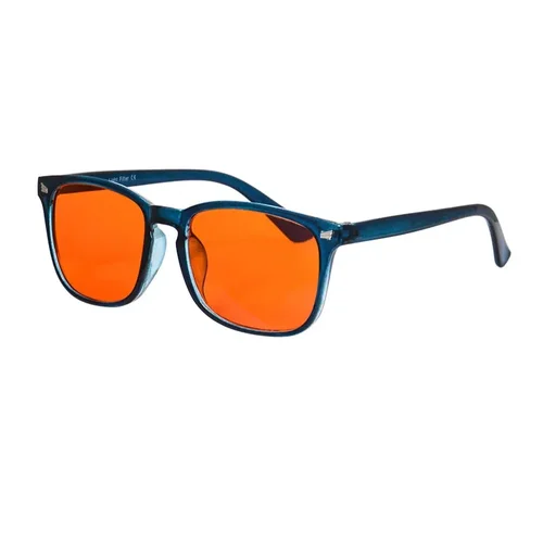 SHINU Gafas para hombre con bloqueo de luz azul, gafas para ordenador, lentes amarillos y naranjas, gafas para juego de trabajo, lentes rojas para un mejor sueño