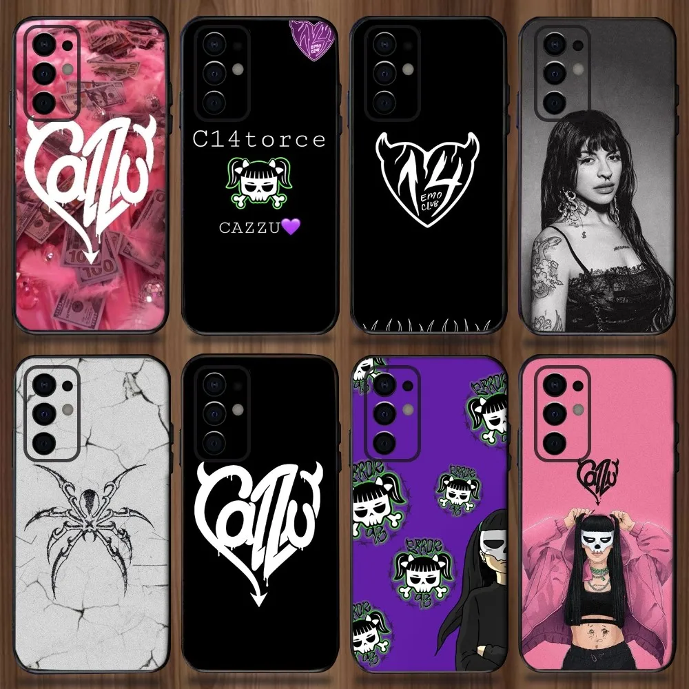 

Cazzu Error 93 Singer Phone Case For Samsung Galaxy A13,A21s,A22,A31,A32,A52,A53,A71,A80,A91 Soft Black Cover