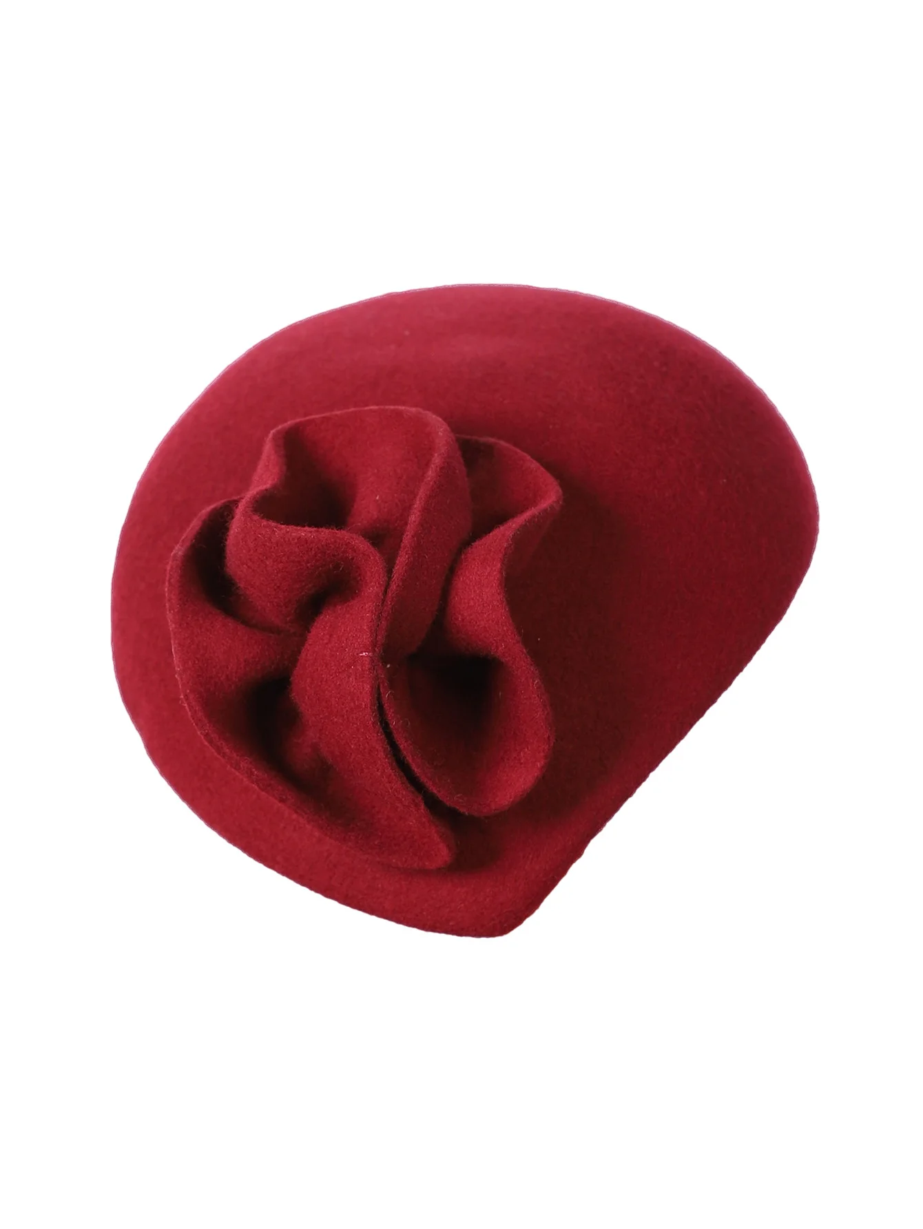 FS Wollfilz-Fascinator-Hüte für Damen und Herren, Hochzeit, elegante Teeparty, formelle Vintage-Kirchen-Pillbox-Hut mit Blumen-Derby-Kappe – Detail 9