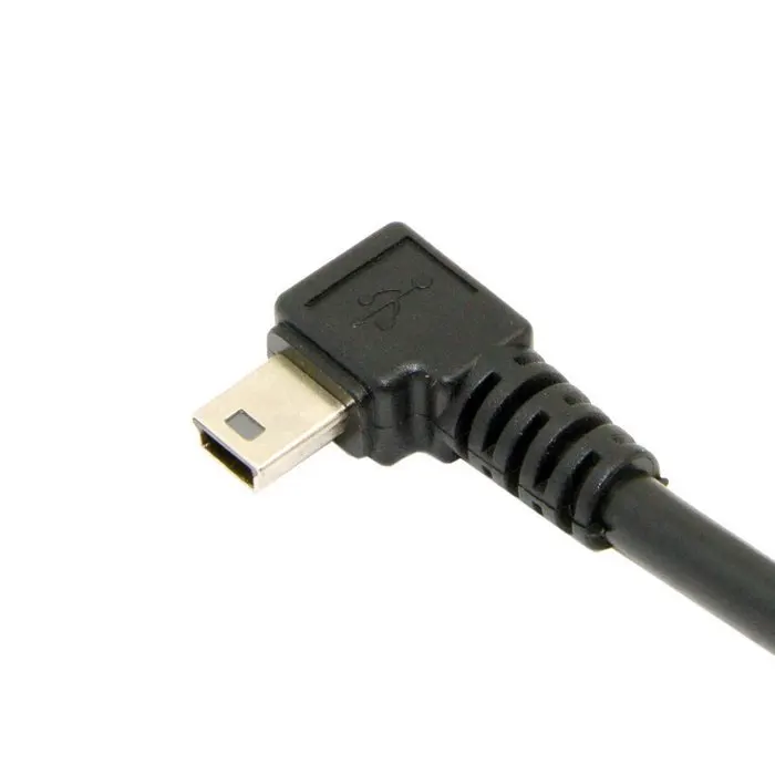 CYDZ Mini USB Тип B 5pin папа левый Угловой 90 градусов к USB 2,0 папа Дата-кабель 6 футов