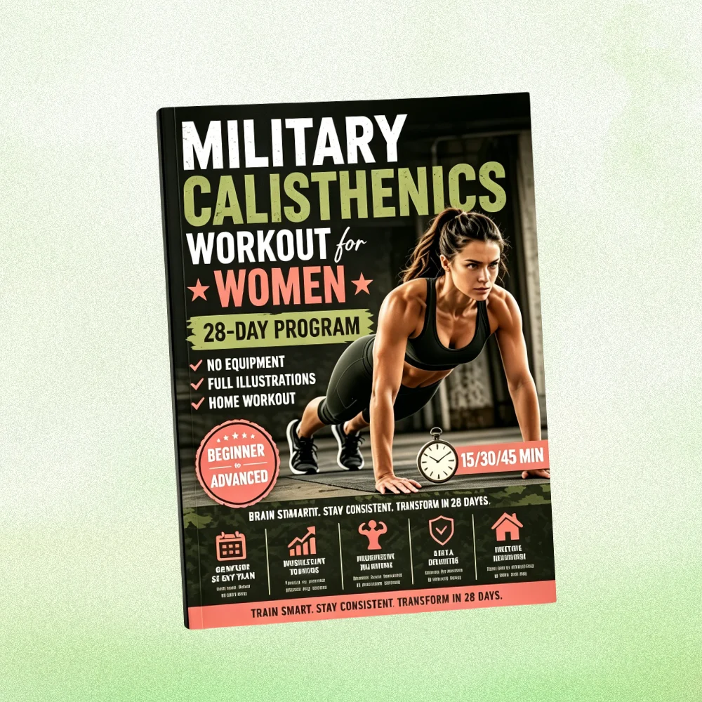 Women’s Full Body Calisthenics Training Notebook, 28-Day No-Equipment Home Workout Fitness Program Planner