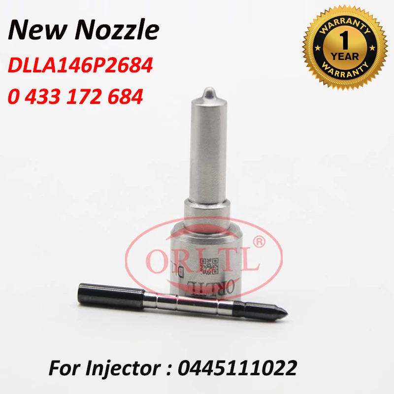 

Форсунка инжектора 0445111022 0 445 111 022 топливный распылитель Nozzle DLLA146P2684 0433172684 DLLA 146P 2684 0 433 172 684