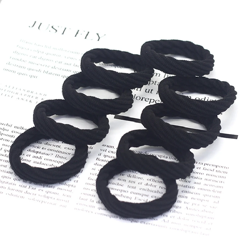 20PCS Hohe Elastizität Mode Haar Seil Hohe Elastizität Jacquard Muster Haar Ring Mode frauen Stirnband Haar Zubehör