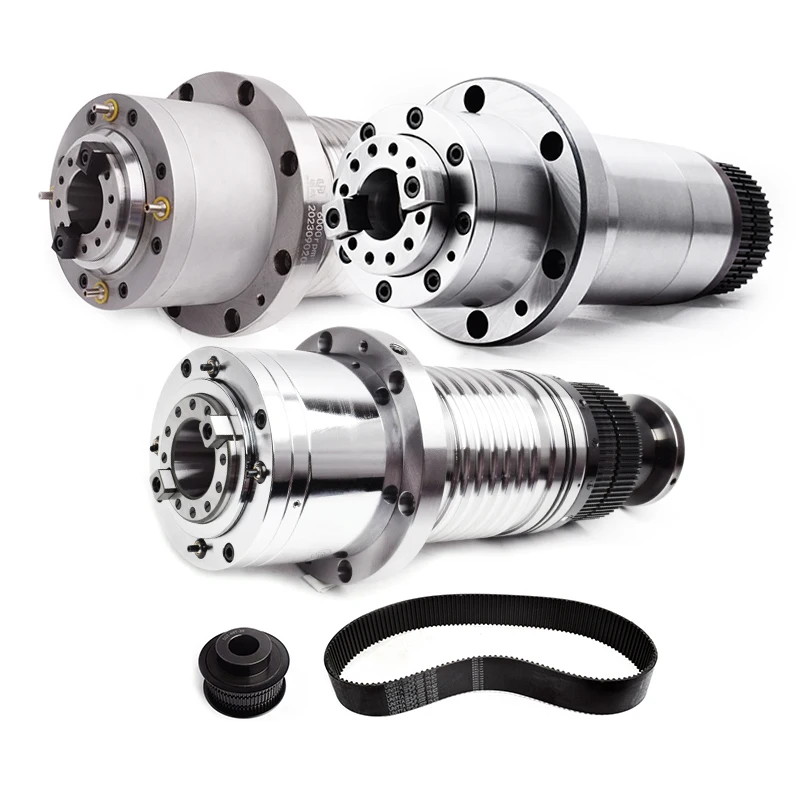 BT30/40/50 numerical control router machine tool spindle direct drive drilling tapping milling spindle belt drive