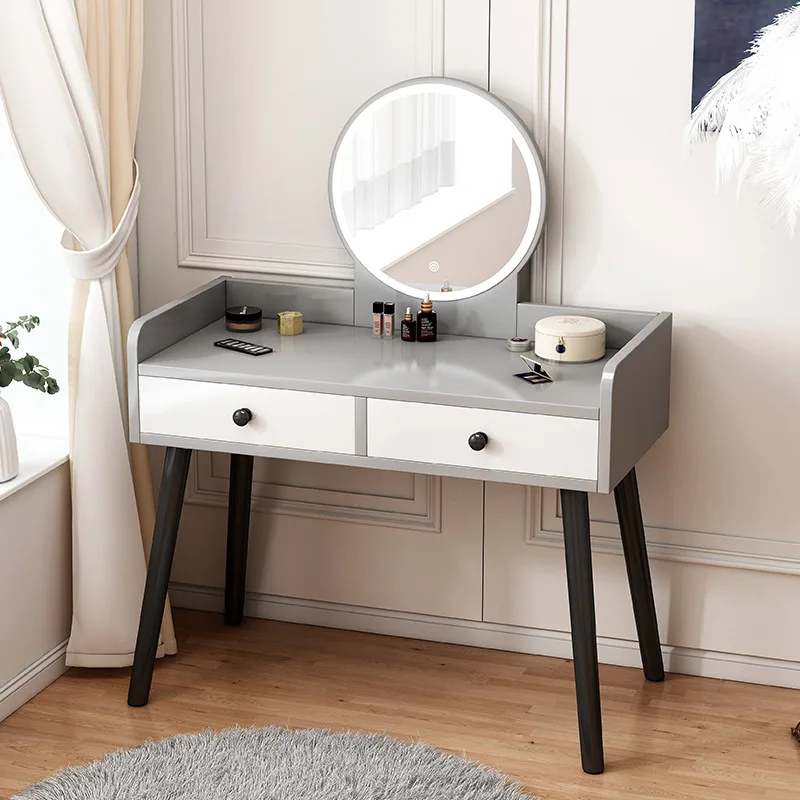 Dresser bedroom makeup mirror integrated table push-pull small apartment storage cabinet desk makeup table and chairs